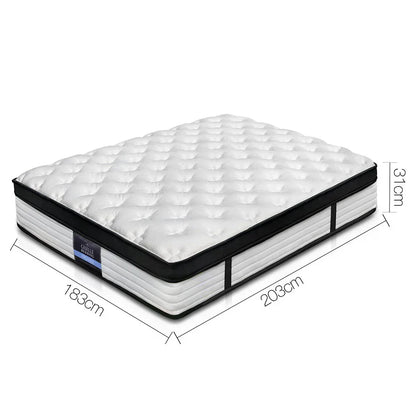 Giselle Bedding 31cm Mattress Euro Top King - Mekamart Australia