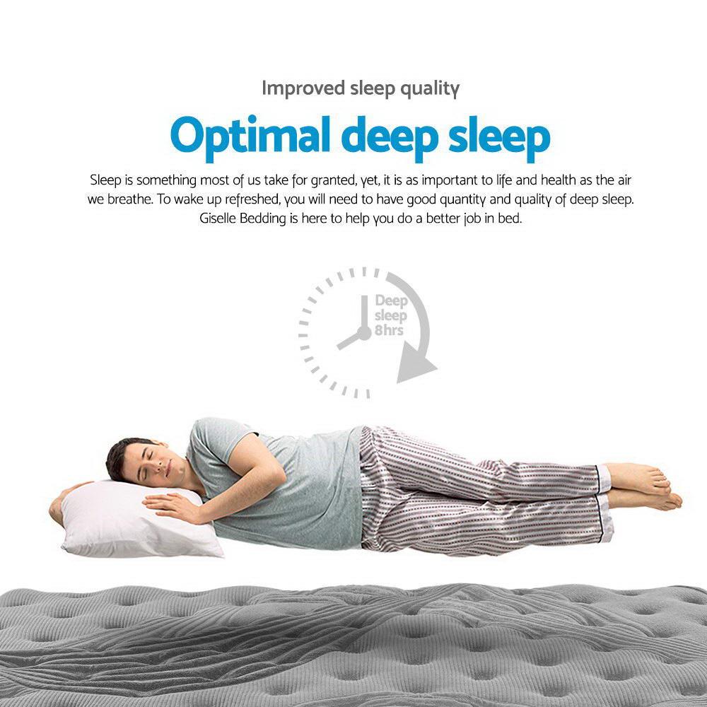 Giselle Bedding 34cm Mattress Bamboo Cover King - Mekamart Australia