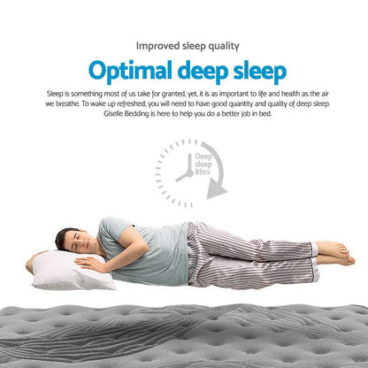 Giselle Bedding 34cm Mattress Bamboo Cover King - Mekamart Australia