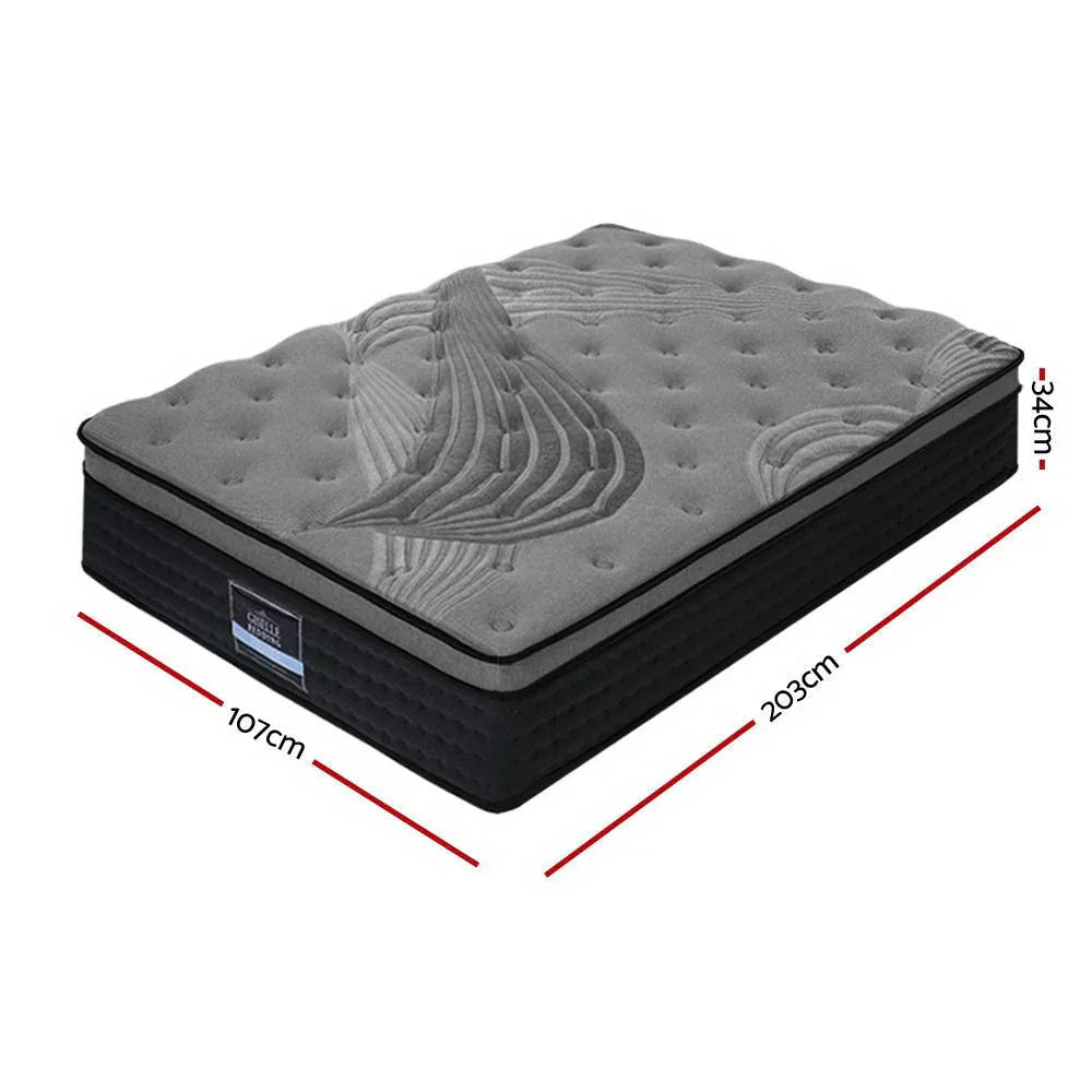 Giselle Bedding 34cm Mattress Bamboo Cover King Single - Mekamart Australia