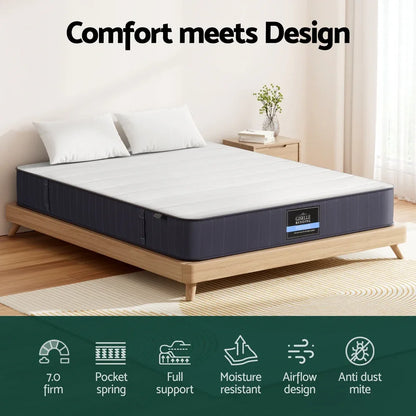 20cm Giselle Mattress King Bed Pocket Spring Mattresses - Mekamart Australia