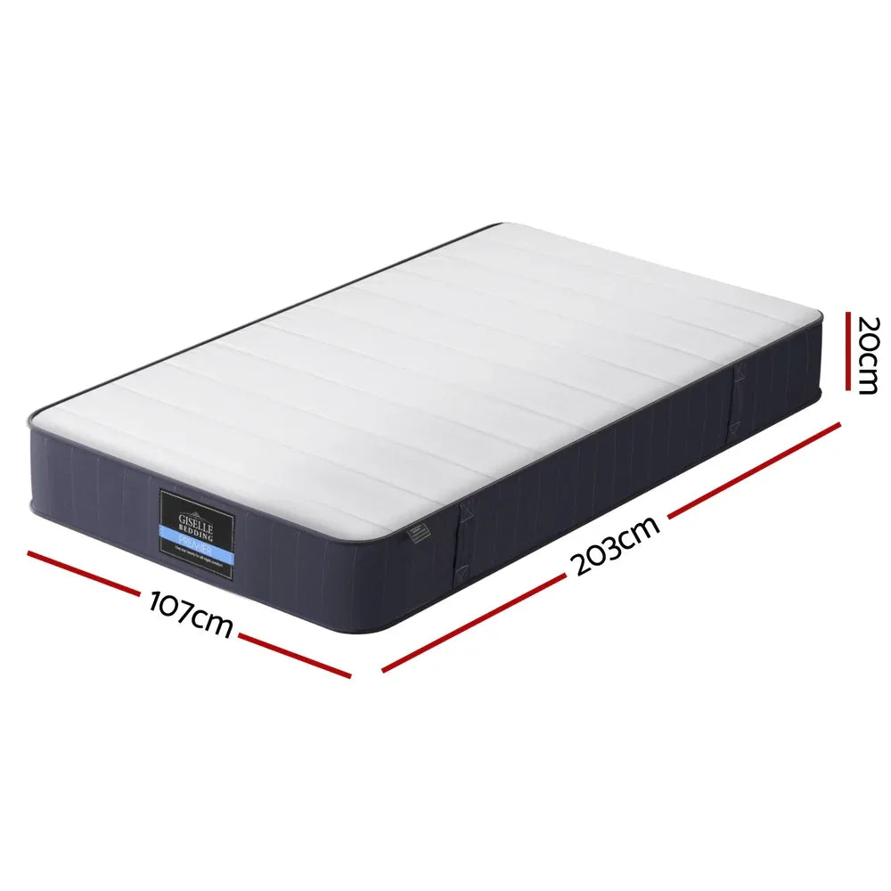 20cm Giselle Mattress King Single Bed Pocket Spring Mattresses - Mekamart Australia