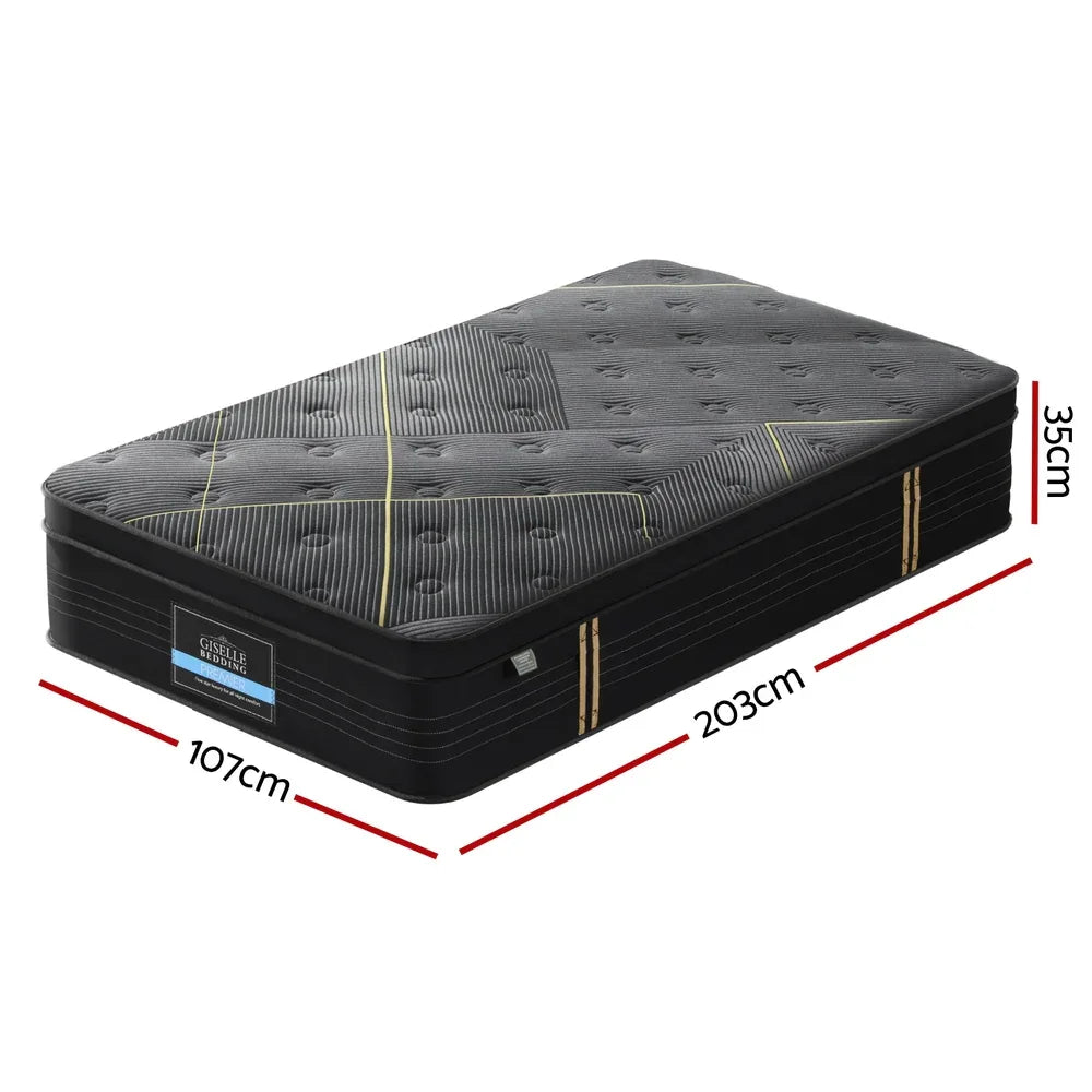 35cm Giselle Mattress King Single Bed Bamboo Pocket Firm Foam - Mekamart Australia