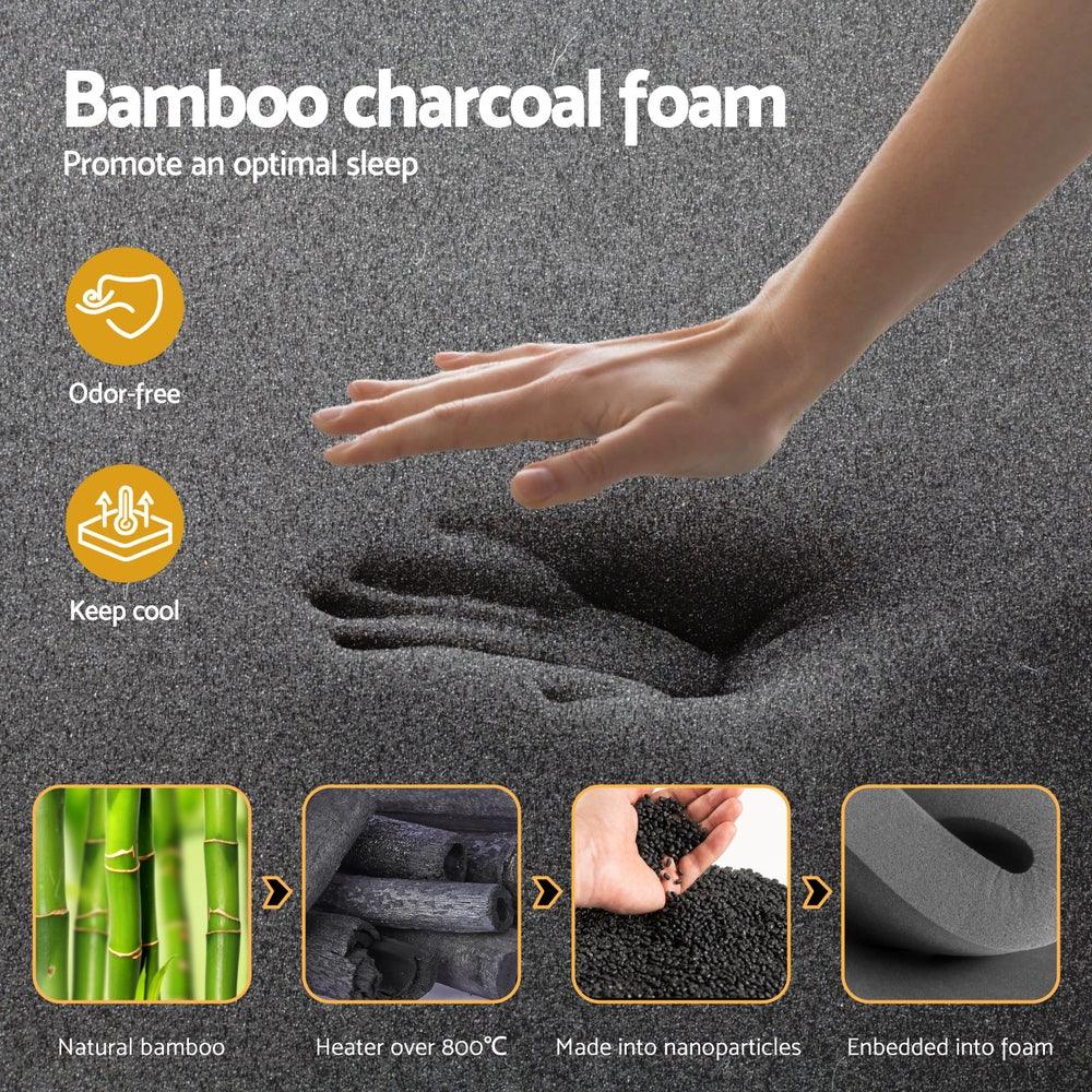 35cm Giselle Mattress King Single Bed Bamboo Pocket Firm Foam - Mekamart Australia