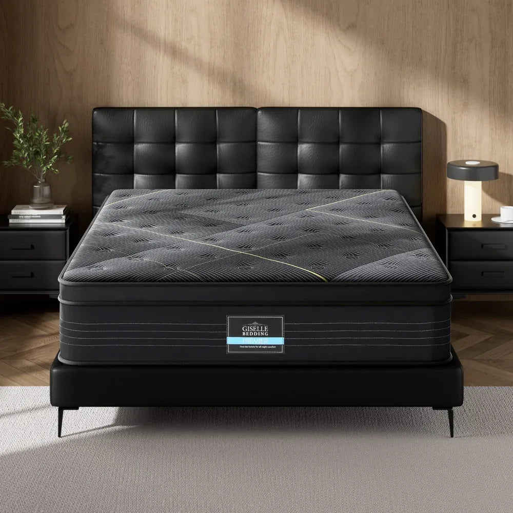 35cm Giselle Mattress Queen Bed Bamboo Pocket Firm Foam - Mekamart Australia