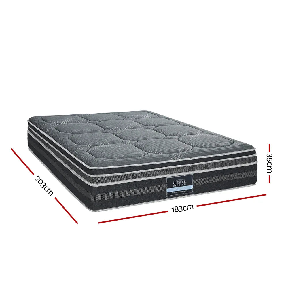 Giselle Bedding 35cm Mattress Bamboo Cover King - Mekamart Australia