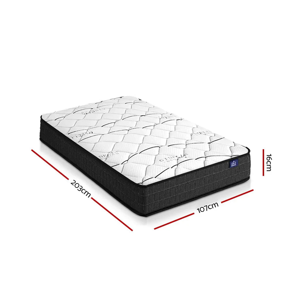 Giselle Bedding 16cm Mattress Medium Firm King Single - Mekamart Australia