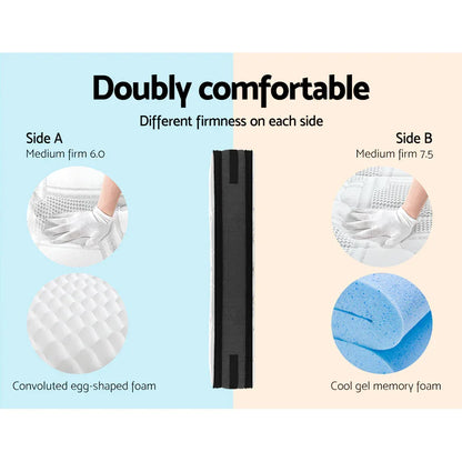 Giselle Bedding 36cm Mattress Cool Gel Memory Foam Single - Mekamart Australia