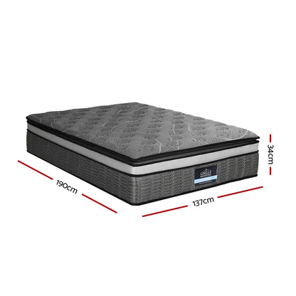Giselle Bedding 34cm Mattress Double Layer Pocket Spring Double - Mekamart Australia