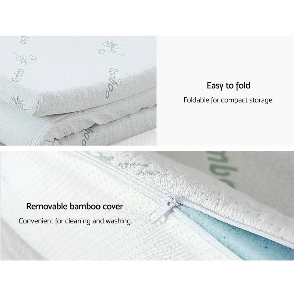 Giselle Bedding Memory Foam Mattress Topper 11-Zone 8cm Double - Mekamart Australia