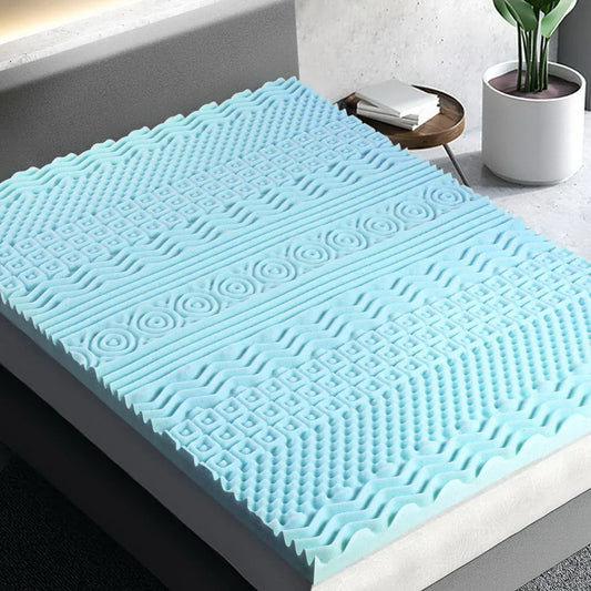 Giselle Bedding Memory Foam Mattress Topper 11-Zone 8cm Double - Mekamart Australia