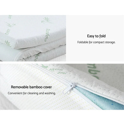 Giselle Bedding Memory Foam Mattress Topper 11-Zone 8cm Queen - Mekamart Australia