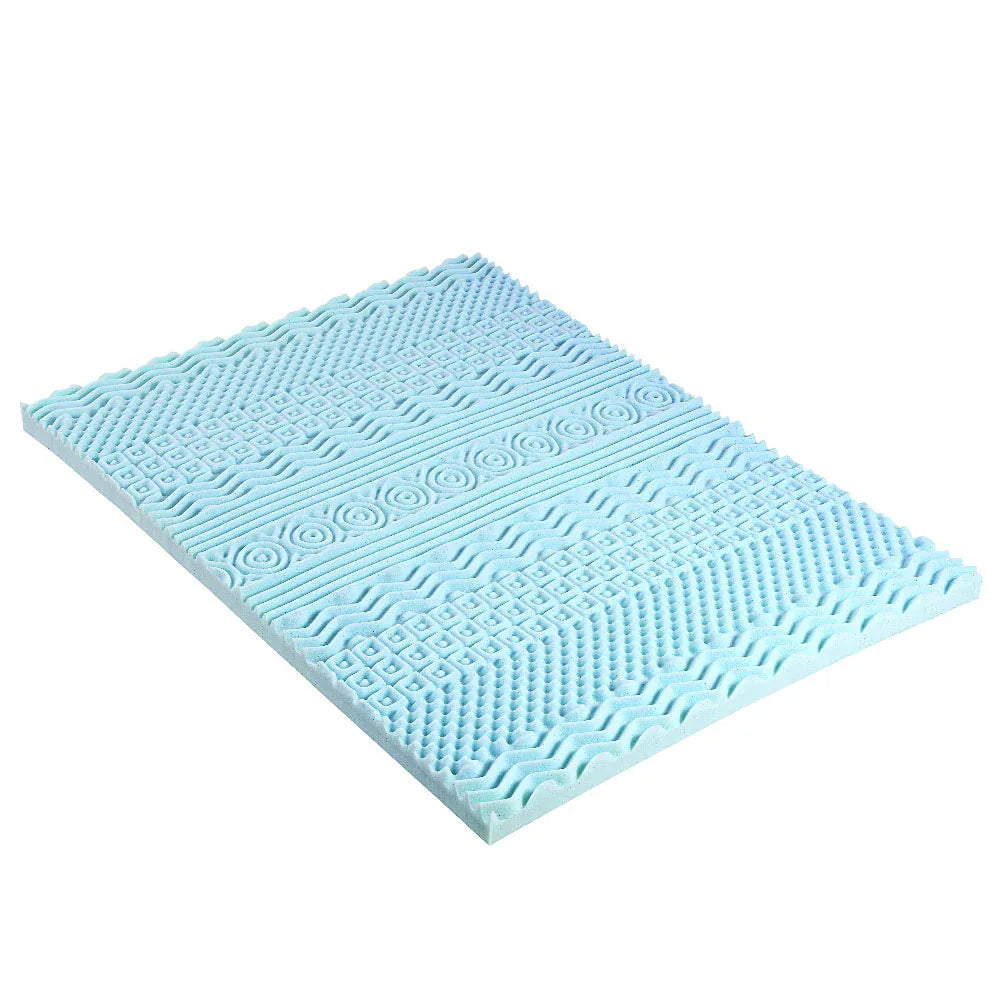 Giselle Bedding Memory Foam Mattress Topper 11-Zone 8cm Single - Mekamart Australia