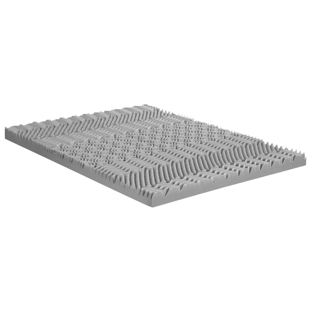 Giselle Bedding 8cm Memory Foam Mattress Topper 7-Zone Graphite Queen - Mekamart Australia
