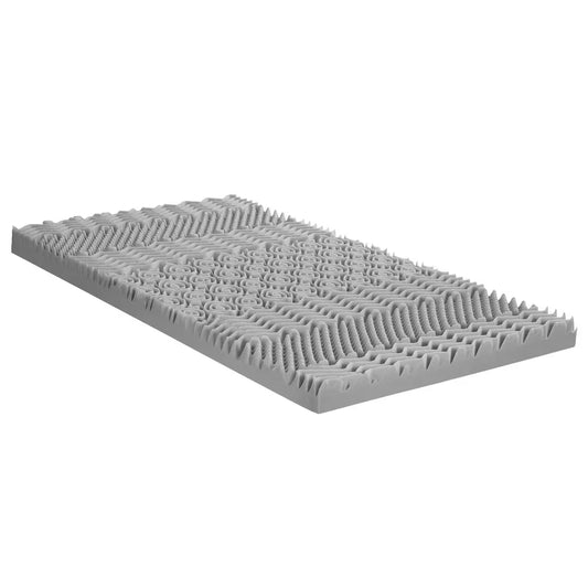 Giselle Bedding 8cm Memory Foam Mattress Topper 7-Zone Graphite Single - Mekamart Australia