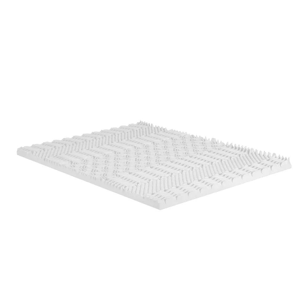Giselle Bedding Memory Foam Mattress Topper 7-Zone Airflow Pad 8cm Single White - Mekamart Australia