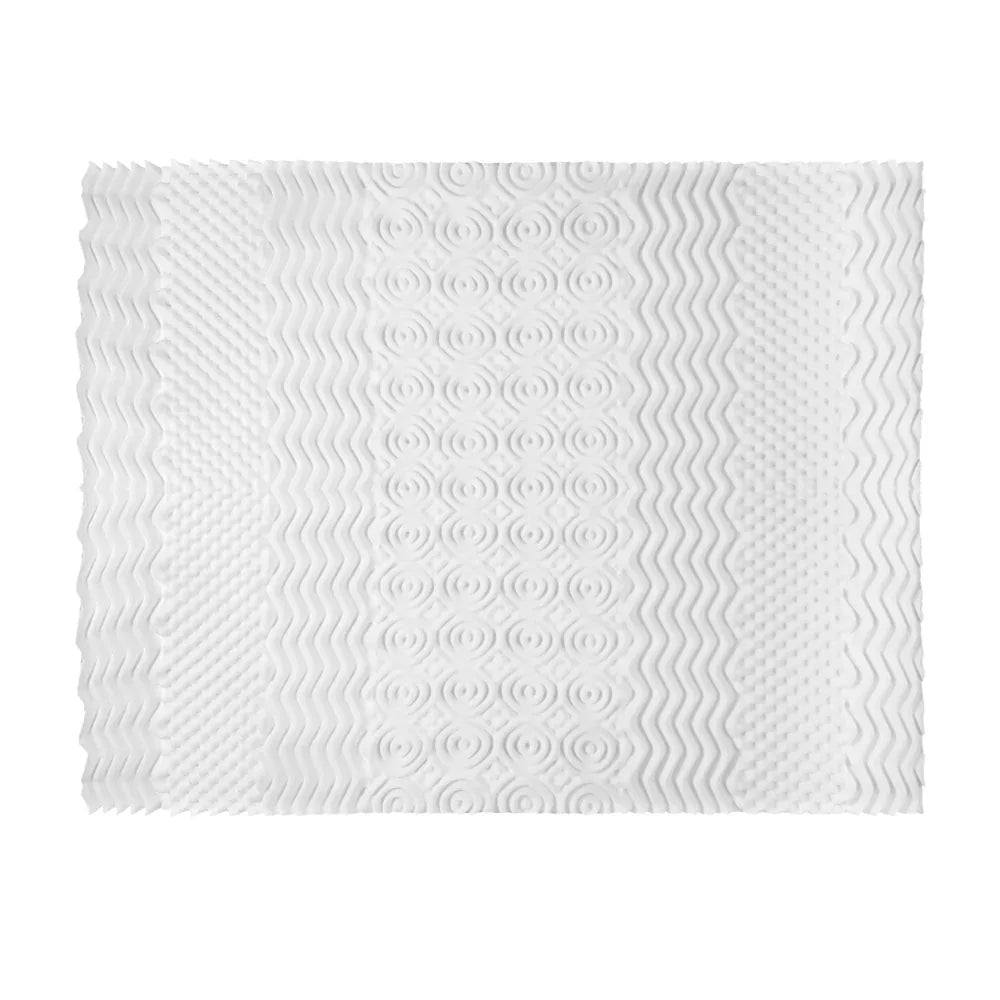Giselle Bedding Memory Foam Mattress Topper 7-Zone Airflow Pad 8cm Single White - Mekamart Australia