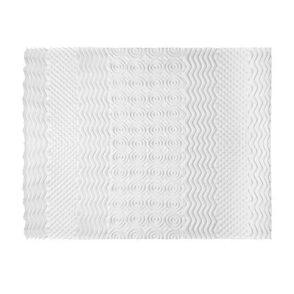 Giselle Bedding Memory Foam Mattress Topper 7-Zone Airflow Pad 8cm Single White - Mekamart Australia