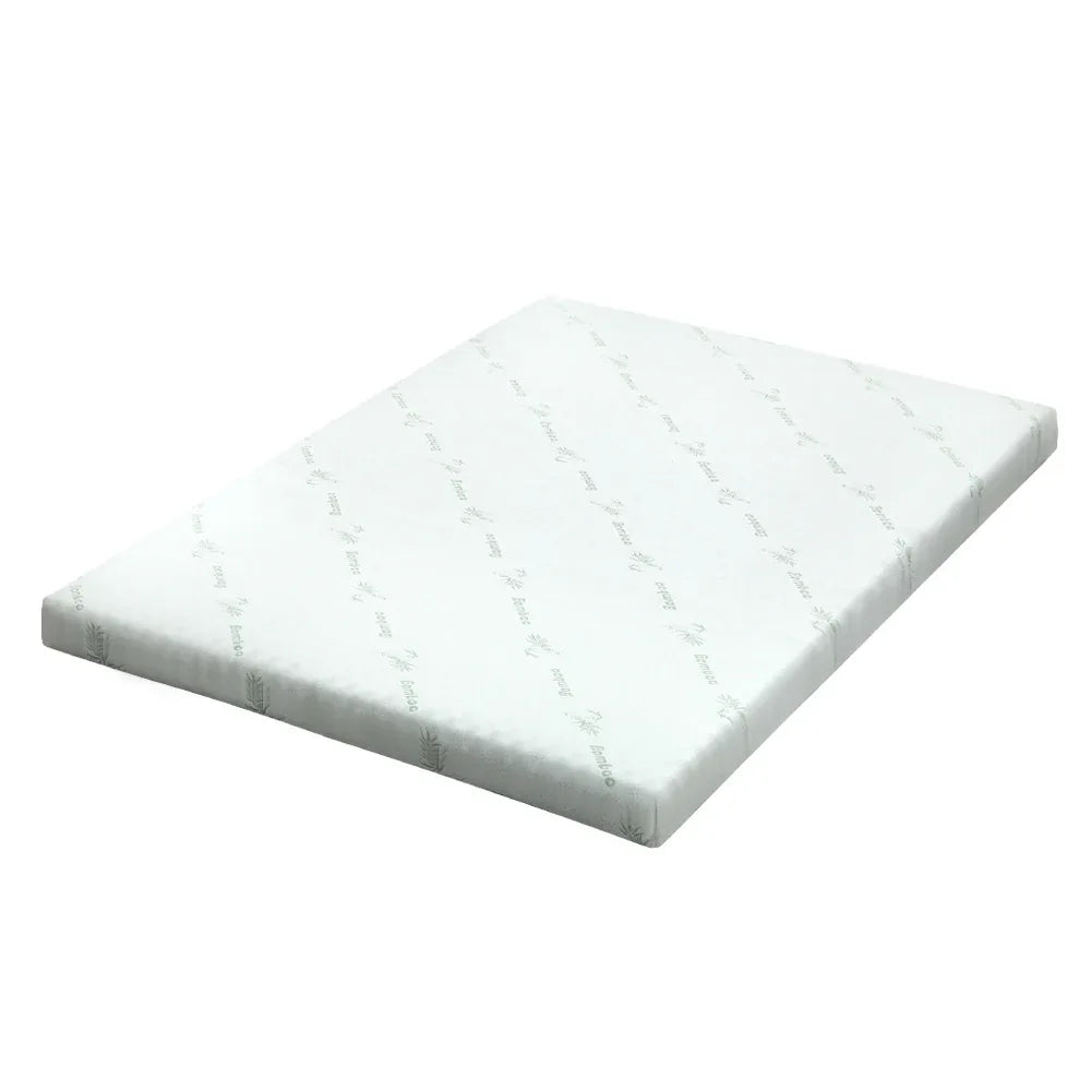 Giselle Bedding Memory Foam Mattress Topper Cool Gel Bed Mat Bamboo 10cm Single - Mekamart Australia