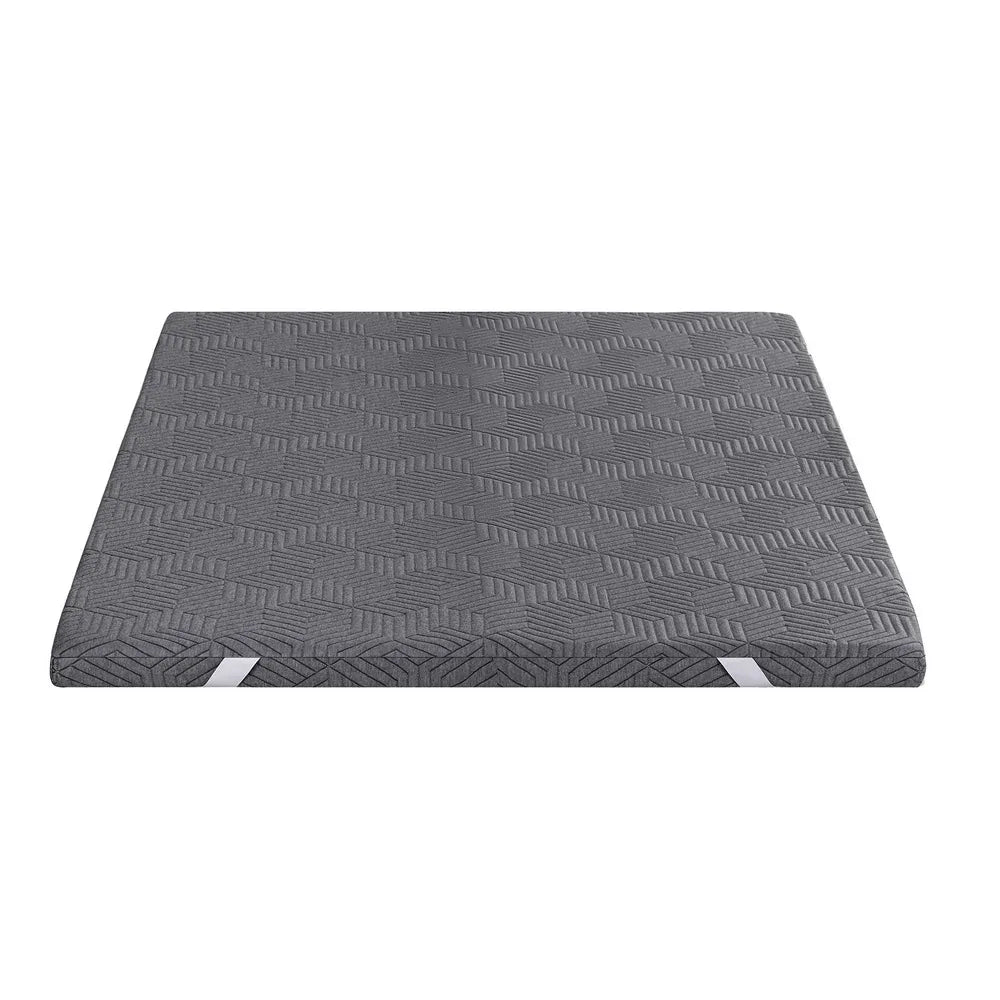 Giselle 8cm Memory Foam Mattress Topper Gel Dual Layer Foam Bamboo Queen - Mekamart Australia