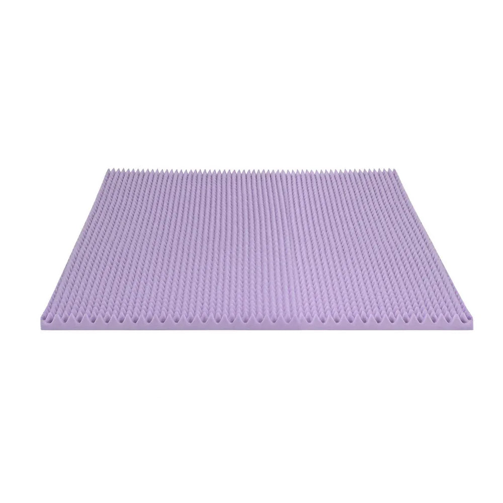 Giselle 5cm Memory Foam Mattress Topper Lavender Infused Egg Crate Pad Mat Double - Mekamart Australia