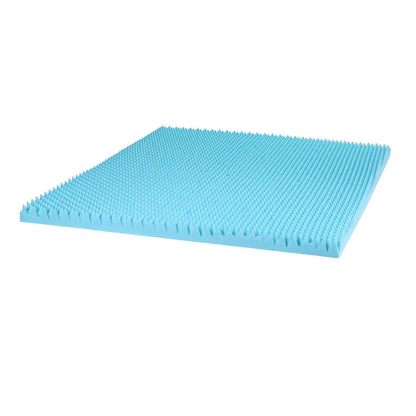 Giselle 8cm Memory Foam Mattress Topper Gel Egg Crate Foam Bamboo King - Mekamart Australia