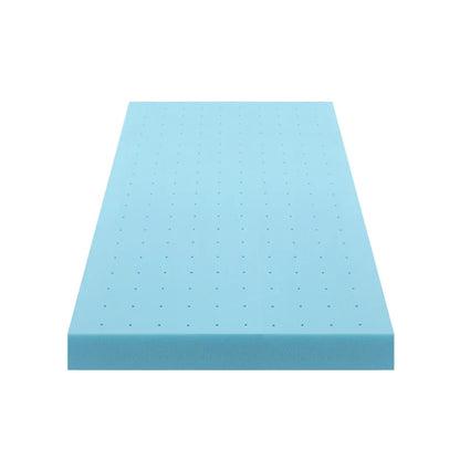 Giselle 12cm Memory Foam Mattress Topper Ventilated Cool Gel Bamboo Cover King Single - Mekamart Australia