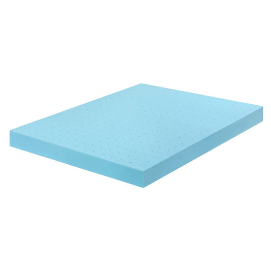 Giselle 12cm Memory Foam Mattress Topper Ventilated Cool Gel Bamboo Cover Queen - Mekamart Australia
