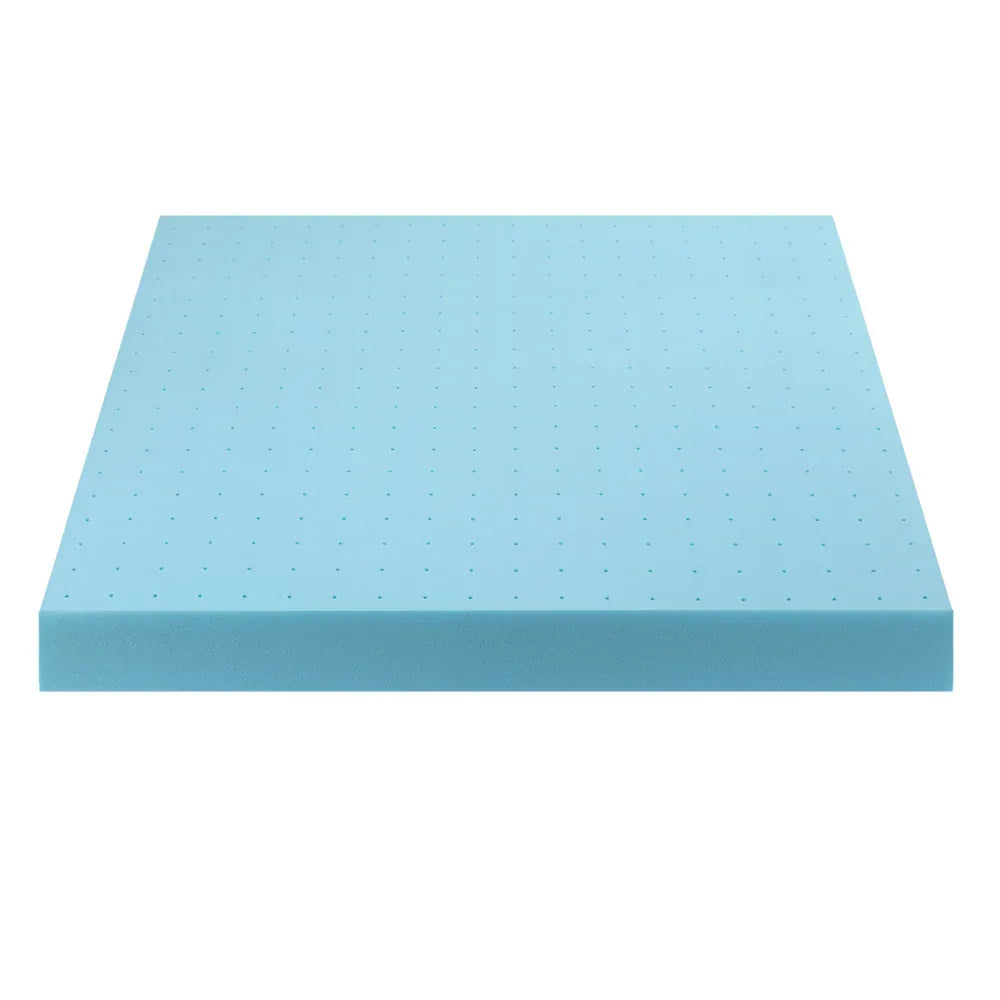 Giselle 12cm Memory Foam Mattress Topper Ventilated Cool Gel Bamboo Cover Queen - Mekamart Australia
