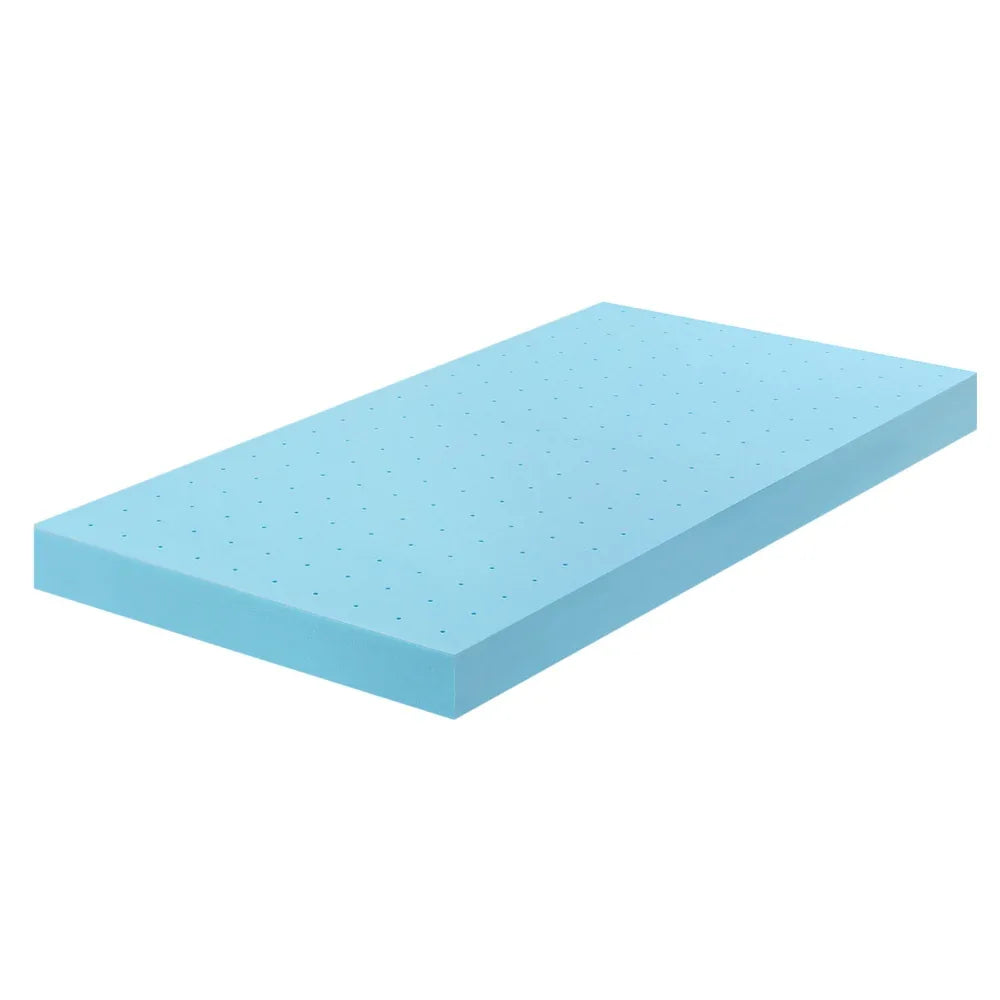 Giselle 12cm Memory Foam Mattress Topper Ventilated Cool Gel Bamboo Cover Single - Mekamart Australia