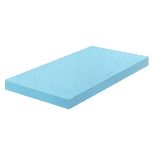 Giselle 12cm Memory Foam Mattress Topper Ventilated Cool Gel Bamboo Cover Single - Mekamart Australia