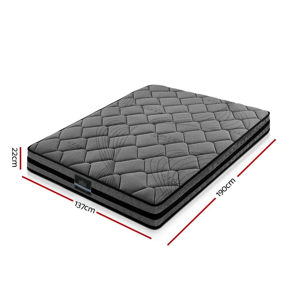 Giselle Bedding 22cm Mattress Medium Firm Double - Mekamart Australia