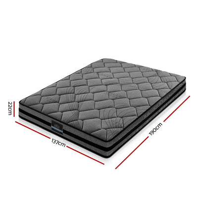 Giselle Bedding 22cm Mattress Medium Firm Double - Mekamart Australia