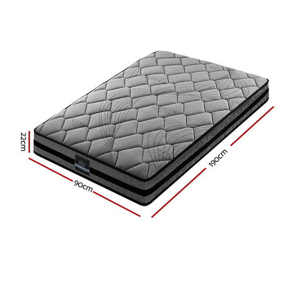 Giselle Bedding 22cm Mattress Medium Firm Single - Mekamart Australia
