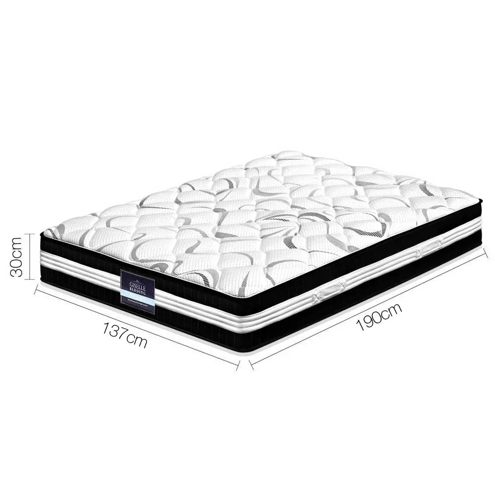 Giselle Bedding 30cm Mattress Medium Firm Double - Mekamart Australia