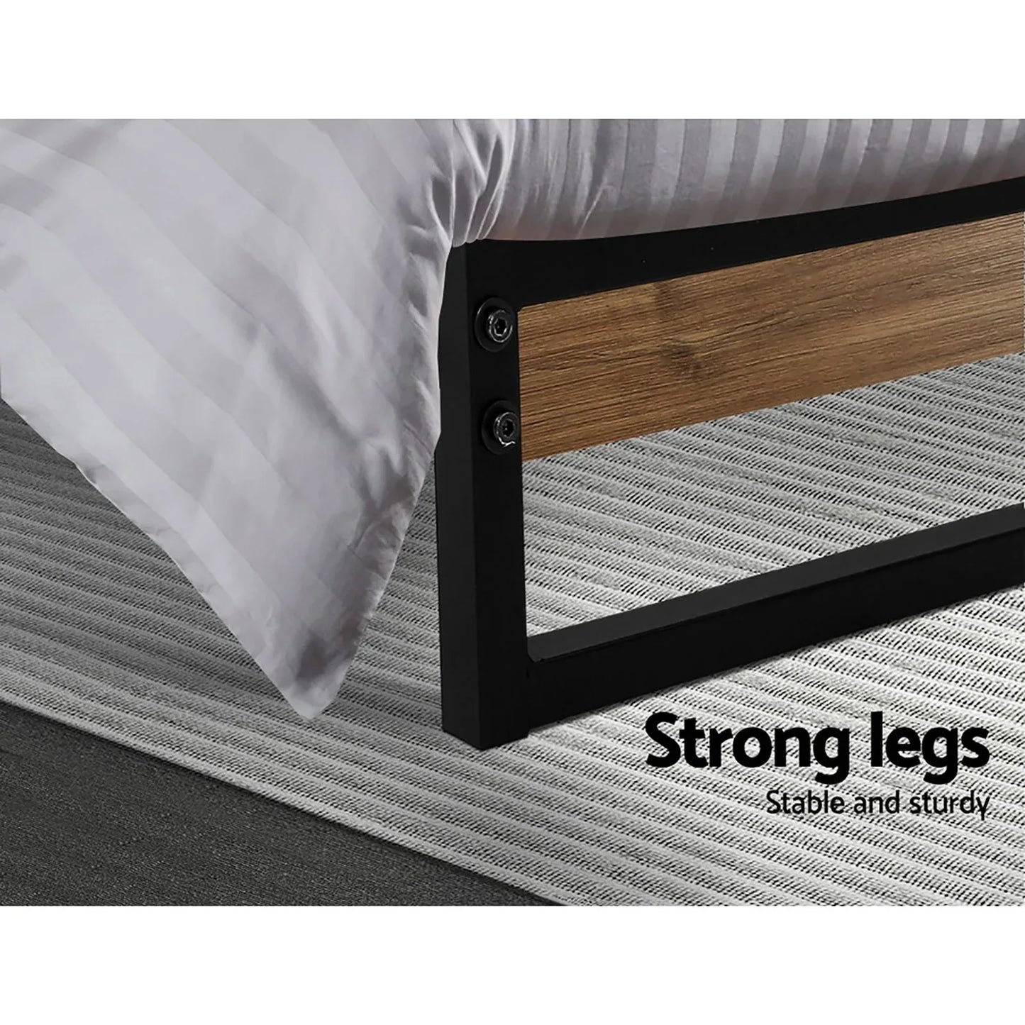 Artiss Bed Frame King Size Metal Bed Frame DANE - Mekamart Australia