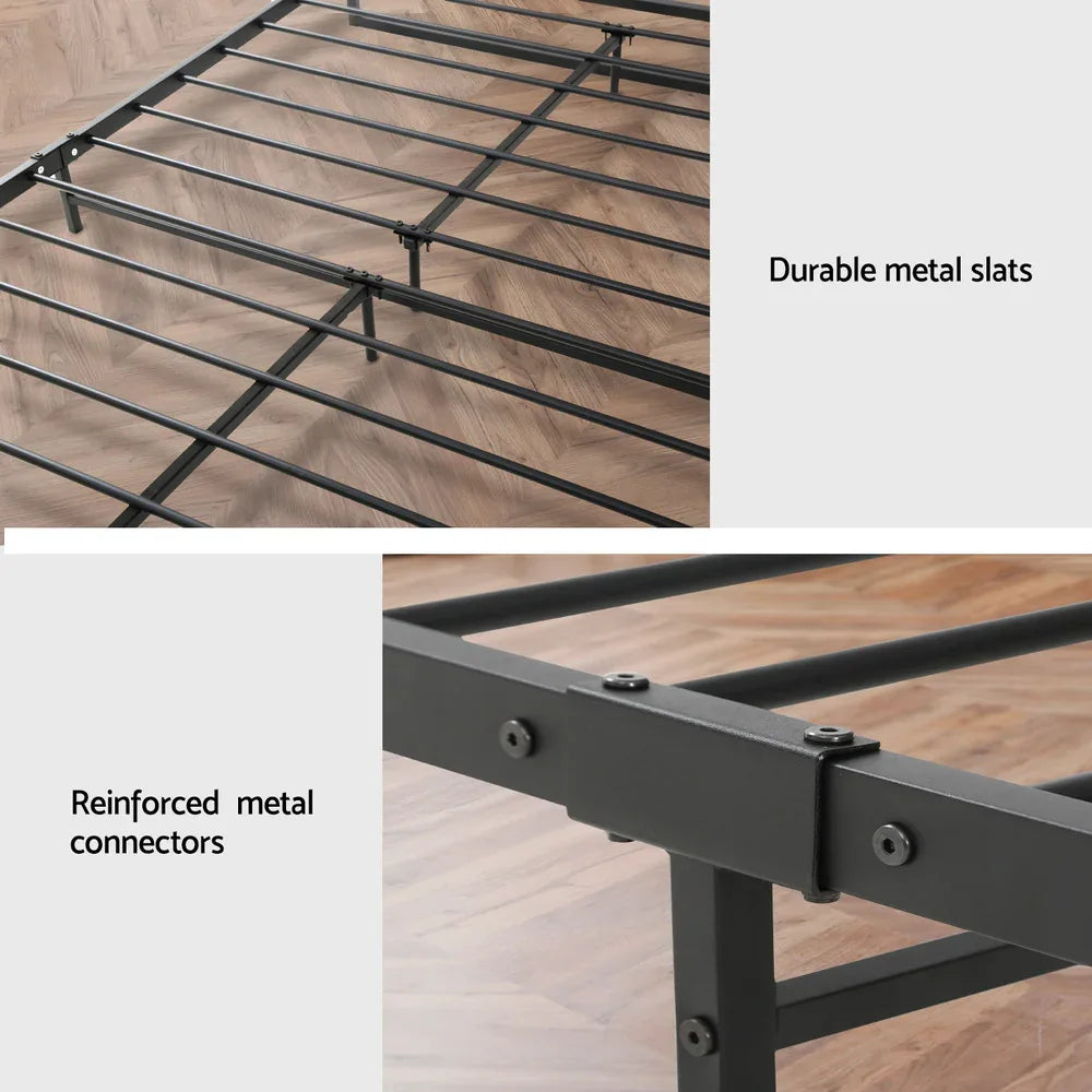 Artiss Bed Frame Metal Bed Frame DANE - King Single - Mekamart Australia