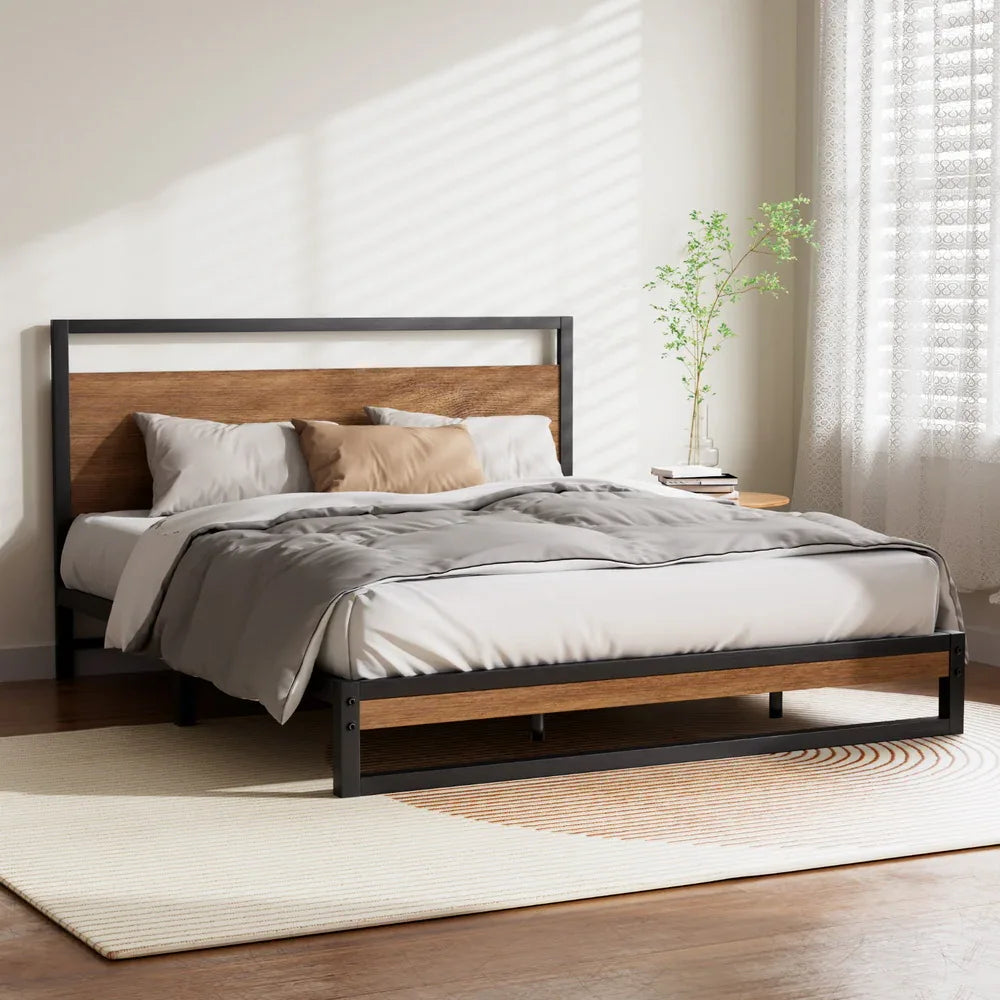 Artiss Bed Frame Queen Size Metal Bed Frame DANE - Mekamart Australia