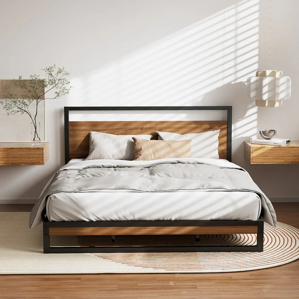 Artiss Bed Frame Queen Size Metal Bed Frame DANE - Mekamart Australia