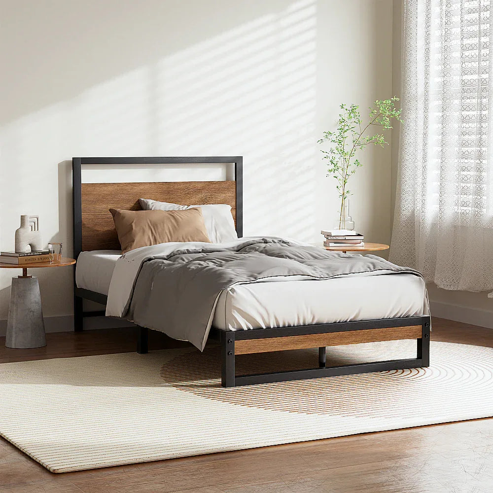 Artiss Bed Frame Single Size Metal Bed Frame DANE - Mekamart Australia