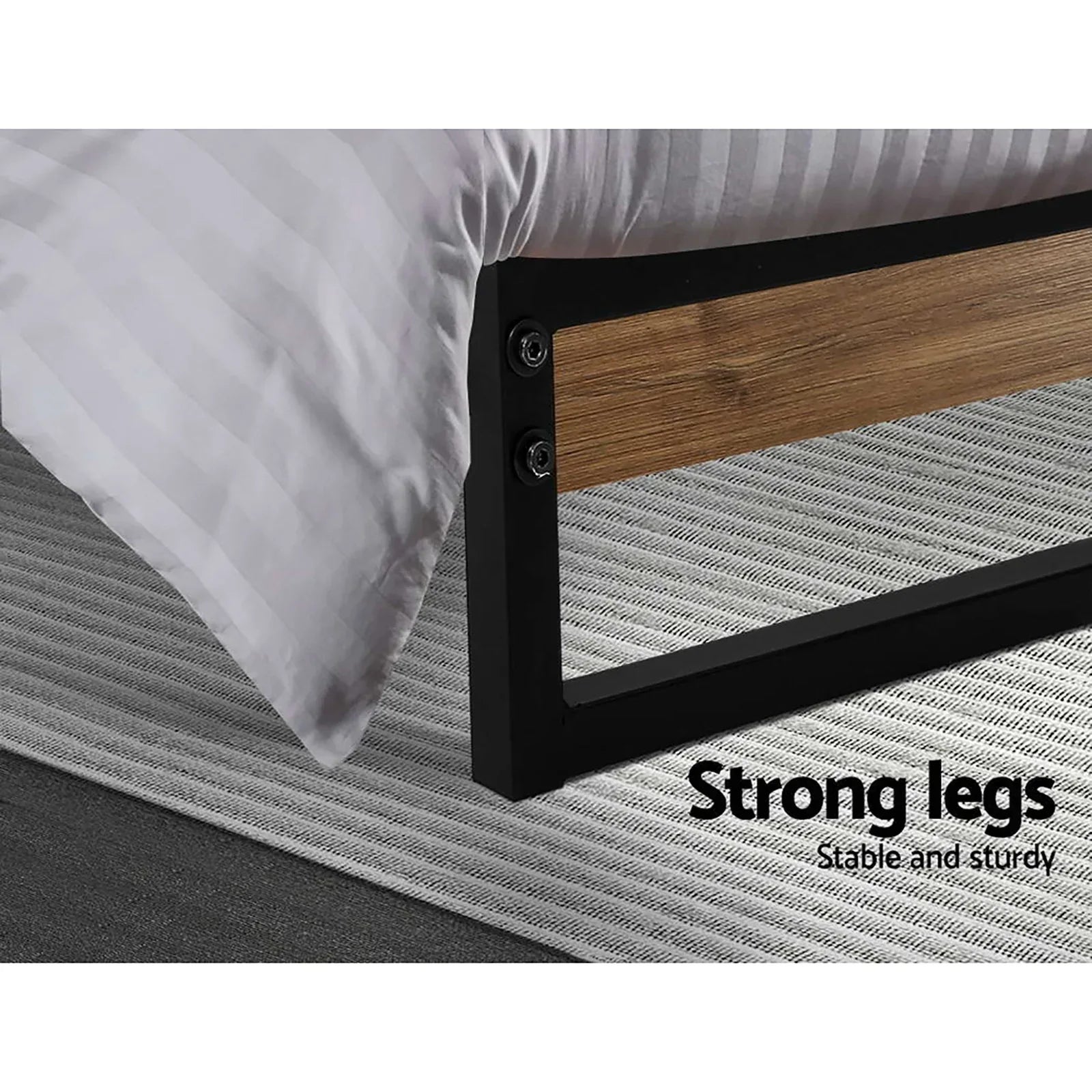 Artiss Bed Frame Single Size Metal Bed Frame DANE - Mekamart Australia