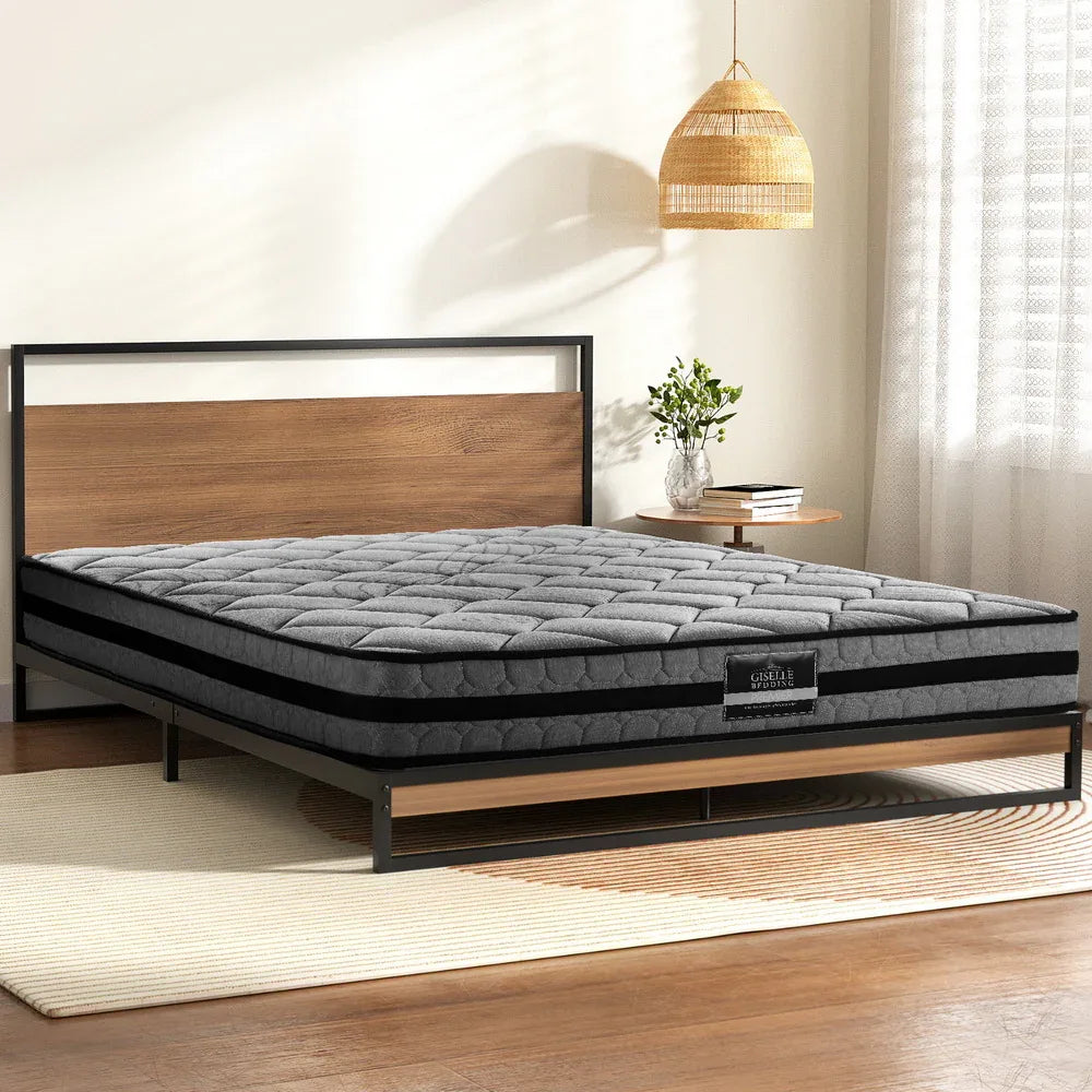 Artiss Metal Bed Frame Double Size Beds Platform with Mattress - Mekamart Australia