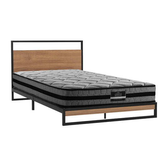 Artiss Metal Bed Frame Single Size Beds Platform with Mattress - Mekamart Australia