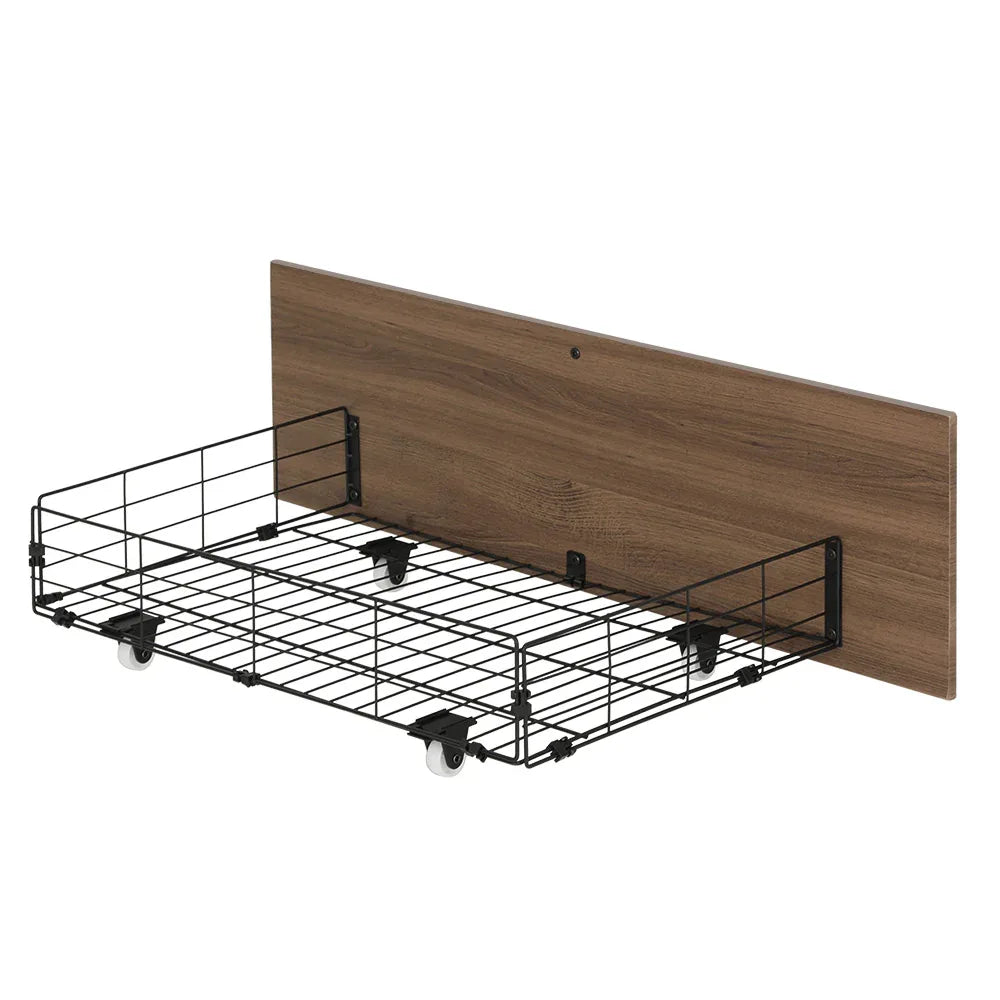 Artiss 2x Bed Frame Storage Drawers Trundle Black - Mekamart Australia