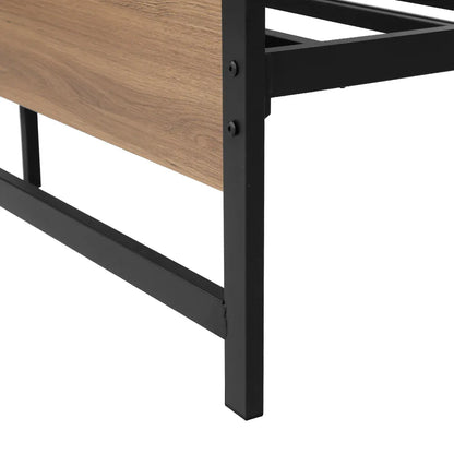 Artiss Bed Frame Queen Size Metal Base Mattress Platform Foundation Black DREW - Mekamart Australia