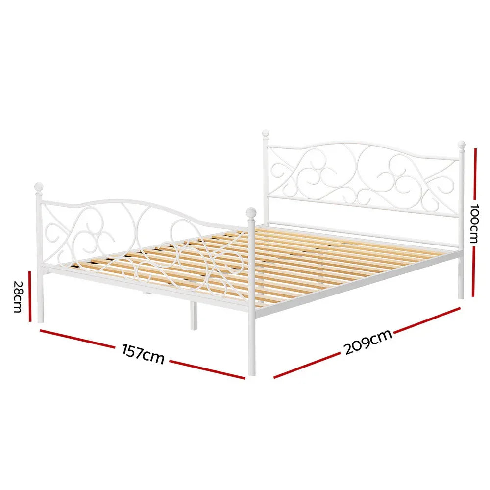 Artiss Bed Frame Queen Size Metal Bed Frame GROA - Mekamart Australia