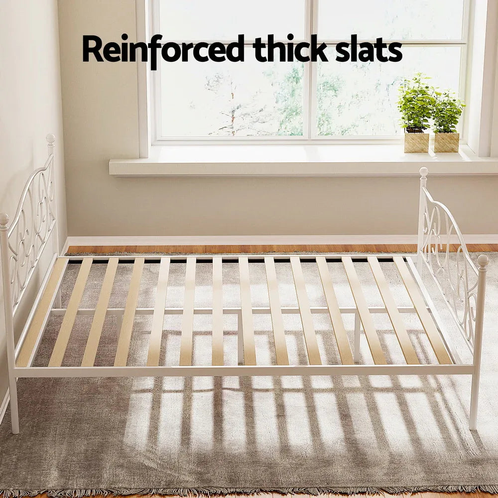 Artiss Bed Frame Queen Size Metal Bed Frame GROA - Mekamart Australia