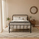 Artiss Bed Frame Metal Bed Frame LEO - King Single(Black) - Mekamart Australia