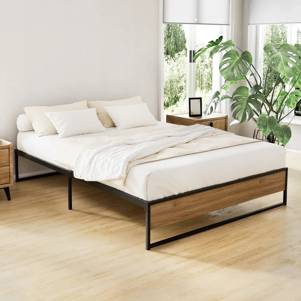 Artiss Bed Frame Metal Bed Frame Bed Base OSLO - Double - Mekamart Australia