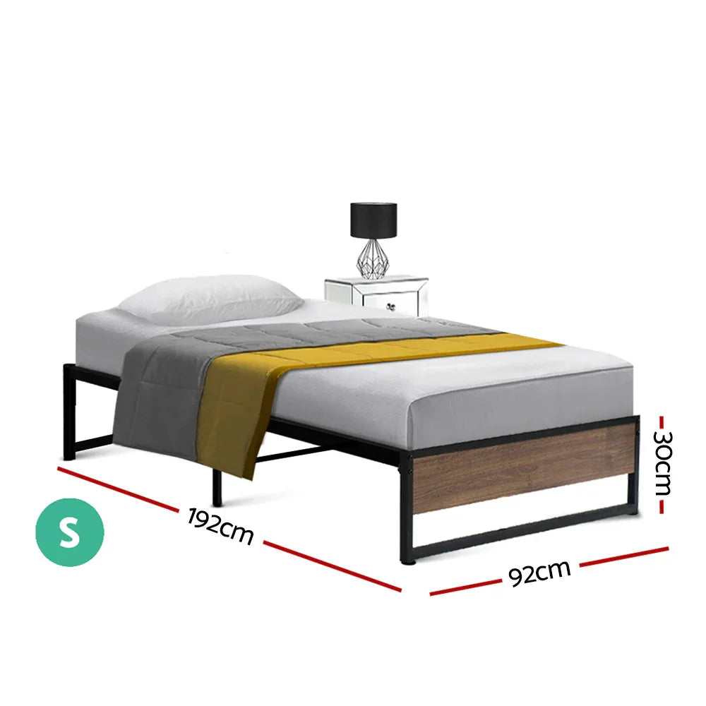 Artiss Bed Frame Metal Bed Frame Bed Base OSLO - Single - Mekamart Australia